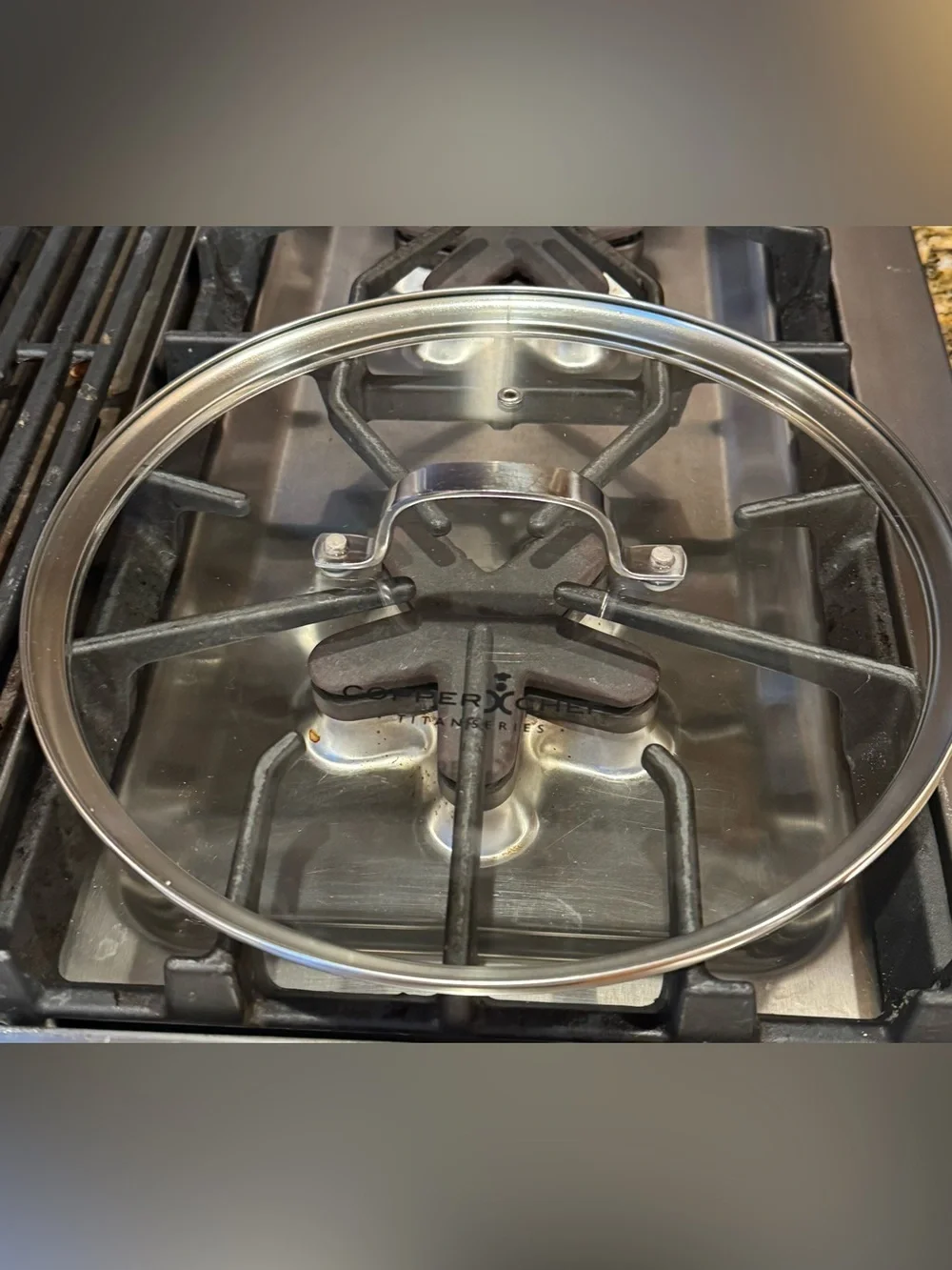 Copper Chef titan series Glass Cookware 11” vented Lid w/Stainless Steel Handle